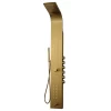 Arezzo Shower Tower Panel - Brushed Brass (Thermostatic)