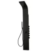 Arezzo Shower Tower Panel - Matt Black (Thermostatic) -Bathroom Extractor Fans Sales azstp5mb d6