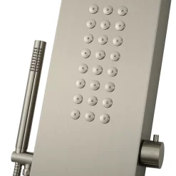 Arezzo Shower Tower Panel - Stainless Steel (Thermostatic) -Bathroom Extractor Fans Sales azstp5ss d5