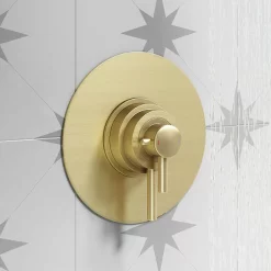 Arezzo Brushed Brass Round Concealed Dual Thermostatic Shower Valve -Bathroom Extractor Fans Sales azsv4bb d2