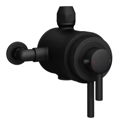 Arezzo Matt Black Round Concealed Dual Thermostatic Shower Valve -Bathroom Extractor Fans Sales azsv4mb n d1