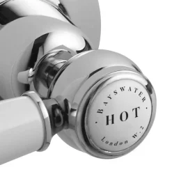 Bayswater White Lever Mono Basin Mixer + Pop-Up Waste