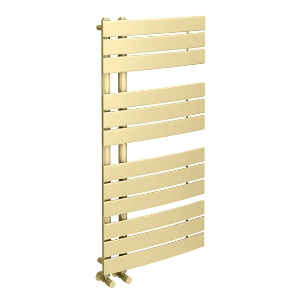 Arezzo Brushed Brass Designer Heated Towel Rail 1080 X 550mm 6 Arezzo Brushed Brass Designer Heated Towel Rail 1080 X 550mm - Image 4