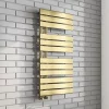 Arezzo Brushed Brass Designer Heated Towel Rail 1080 X 550mm
