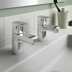 Ideal Standard Ceraplan Basin Pillar Taps -Bathroom Extractor Fans Sales bd247aa d3