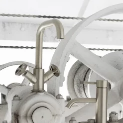 BagnoDesign Revolution Brushed Nickel Mono Basin Mixer With Pop-up Waste