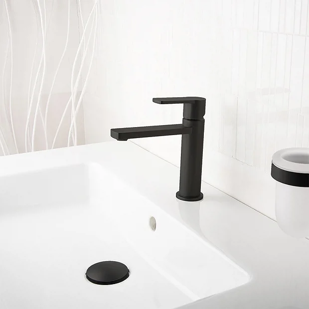 BagnoDesign Teatro Matt Black Mono Basin Mixer 6 BagnoDesign Teatro Matt Black Mono Basin Mixer - Image 4