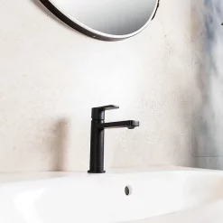 BagnoDesign Teatro Matt Black Mono Basin Mixer