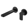 BagnoDesign Teatro Matt Black Wall Mounted 2-Hole Basin Mixer