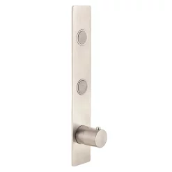 BagnoDesign Toko Brushed Nickel Round Vertical 2 Outlet Thermostatic Shower Valve -Bathroom Extractor Fans Sales bdmtokt302vrcnnb l
