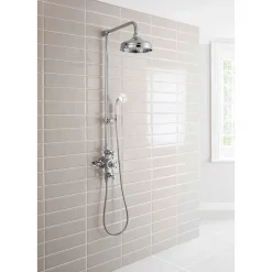 Crosswater - Belgravia Thermostatic Shower Valve With Fixed Head, Slider Rail & Handset 11 Crosswater - Belgravia Thermostatic Shower Valve With Fixed Head, Slider Rail & Handset -Bathroom Extractor Fans Sales bel slider d3