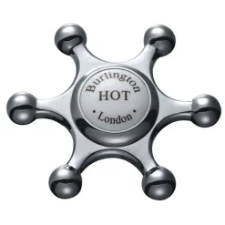 Urlington Bathroom Burlington - Birkenhead Regent 2 Tap Hole Bridge Curved Spout Basin Mixer (230mm Centers) W Invisible Overflow