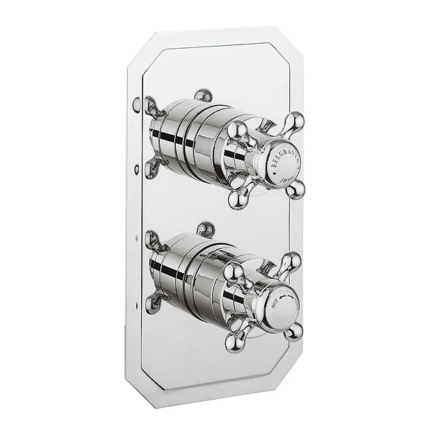 Crosswater Belgravia Crosshead Slimline Thermostatic Shower Valve With 2 Way Diverter 3 Crosswater Belgravia Crosshead Slimline Thermostatic Shower Valve With 2 Way Diverter