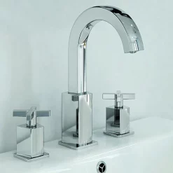 Bristan Cascade 3 Hole Basin Mixer With Clicker Waste