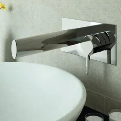 Bristan Flute Wall Mounted Basin Mixer