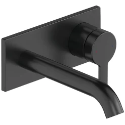 Duravit C.1 Wall Mounted Single Lever Basin Mixer - Matt Black