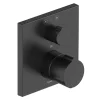 Duravit C.1 Square Thermostatic Shower Mixer With Diverter For Concealed Installation - Matt Black -Bathroom Extractor Fans Sales c14200013046 l