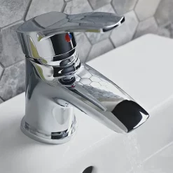 Bristan Capri Contemporary Basin Mixer With Pop-Up Waste - Chrome