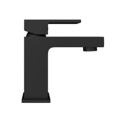 Arezzo Square Matt Black Basin Mono Mixer Tap -Bathroom Extractor Fans Sales cas14blknd1