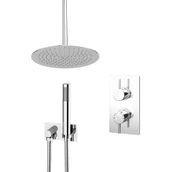 Cruze Bathroom Cruze Shower Pack (inc. 300mm Ceiling Mounted Head, Wall Outlet Elbow + Shower Handset) 9 Cruze Bathroom Cruze Shower Pack (inc. 300mm Ceiling Mounted Head, Wall Outlet Elbow + Shower Handset) -Bathroom Extractor Fans Sales ccsp2 l