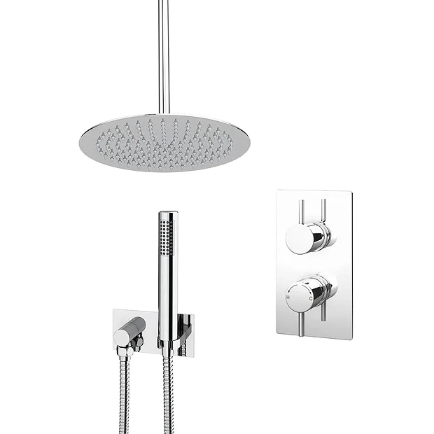 Cruze Bathroom Cruze Shower Pack (inc. 300mm Ceiling Mounted Head, Wall Outlet Elbow + Shower Handset) 4 Cruze Bathroom Cruze Shower Pack (inc. 300mm Ceiling Mounted Head, Wall Outlet Elbow + Shower Handset) - Image 2