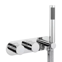 Crosswater - Central Wall Mounted Thermostatic Shower Valve With Handset -Bathroom Extractor Fans Sales ce1701rc l