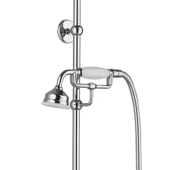 Chatsworth 1928 Traditional Exposed Valve Inc. Deluxe Arching Riser Kit, Diverter, 8" Rose + Handset -Bathroom Extractor Fans Sales chtspk1 d2