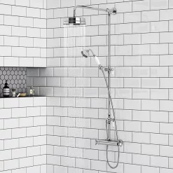 Chatsworth Traditional Crosshead Top Outlet Thermostatic Bar Shower Valve Inc. Rigid Riser Kit -Bathroom Extractor Fans Sales chxbvrr n l