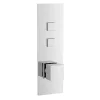 Nuie Square Push Button Shower Valve - Two Outlet 1 Nuie Square Push Button Shower Valve - Two Outlet -Bathroom Extractor Fans Sales cpb7311 l