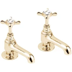 Deva Coronation Basin Taps - Gold