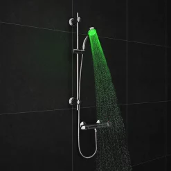 Cruze Bathroom Cruze LED Round Thermostatic Bar Valve + Slide Rail Kit 10 Cruze Bathroom Cruze LED Round Thermostatic Bar Valve + Slide Rail Kit -Bathroom Extractor Fans Sales cruzeledroundthermostaticbarvalvesliderailkit d1