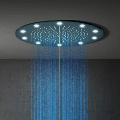 Cruze Bathroom Cruze 400mm LED Round Shower Package With Concealed Valve + Handset -Bathroom Extractor Fans Sales crz400pk2d3