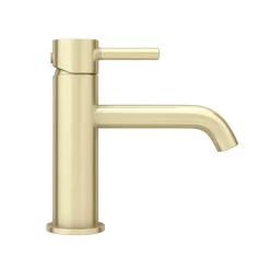 Arezzo Round Brushed Brass Basin Mono Mixer Tap -Bathroom Extractor Fans Sales ct022bb n d3