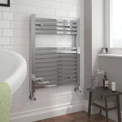 Victorian Plumbing Cube Heated Towel Rail - Chrome (600 X 690mm)