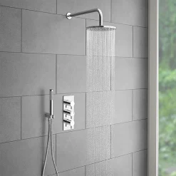 Cruze Bathroom Cruze Triple Round Concealed Thermostatic Shower Valve - Chrome -Bathroom Extractor Fans Sales cvt002 n d5