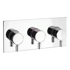 Crosswater - Design Triple Concealed Thermostatic Shower Valve