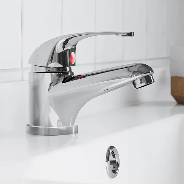 Victorian Plumbing Modern Single Lever Basin Tap - Chrome 5 Victorian Plumbing Modern Single Lever Basin Tap - Chrome - Image 3