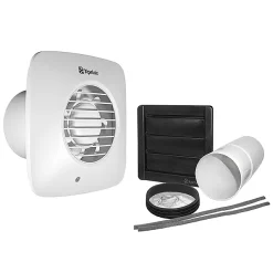 Xpelair Simply Silent Timer & Humidistat Square Extractor Fan 100mm 7 Xpelair Simply Silent Timer & Humidistat Square Extractor Fan 100mm -Bathroom Extractor Fans Sales dx100htsa