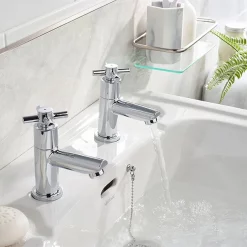 Bristan - Decade Contemporary Basin Taps - Chrome -Bathroom Extractor Fans Sales dx12c.ai1