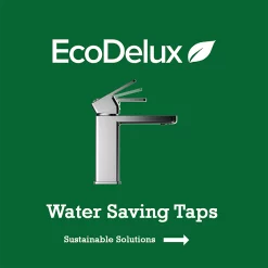 EcoDelux Giro Water Saving Mono Basin Mixer Tap With Waste -Bathroom Extractor Fans Sales ecotaprddetail3