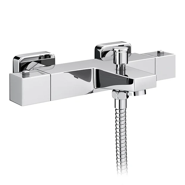 Milan Bathroom Milan Square Wall Mounted Thermostatic Bath Shower Mixer Valve 3 Milan Bathroom Milan Square Wall Mounted Thermostatic Bath Shower Mixer Valve