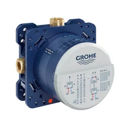 Grohe Grohtherm SmartConnect Square Head & Handset Shower Set 12 Grohe Grohtherm SmartConnect Square Head & Handset Shower Set -Bathroom Extractor Fans Sales gbtsquhss d5