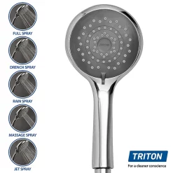 Triton Danzi DuElec 10.5kw Electric Shower - White -Bathroom Extractor Fans Sales gedadu91 d3 1