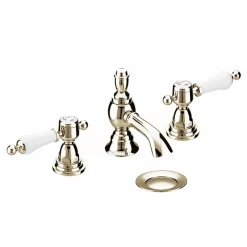 Heritage Bathroom Heritage - Glastonbury 3 Hole Basin Mixer With Pop-up Waste - Vintage Gold