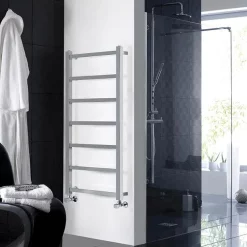 Hudson Reed Eton Designer Radiator 1200 X 450mm - Chrome -Bathroom Extractor Fans Sales hl375 d2