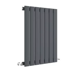 Hudson Reed Sloane 600 X 412mm Horizontal Single Panel Radiator - Anthracite -Bathroom Extractor Fans Sales hla54 l