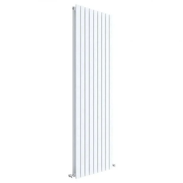 Hudson Reed Sloane 1800 X 528mm Vertical Double Panel Radiator - Satin White 4 Hudson Reed Sloane 1800 X 528mm Vertical Double Panel Radiator - Satin White - Image 2
