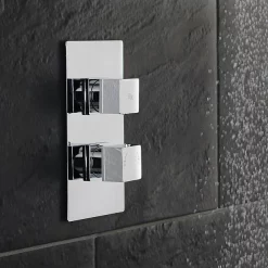 Hudson Reed Kubix Twin Concealed Thermostatic Shower Valve -Bathroom Extractor Fans Sales hudsonreedkubixtwinconcealedthermostaticshowervalvea3013d3