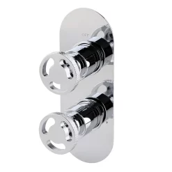 Arezzo Chrome Industrial Style Shower System With Concealed Valve + Head -Bathroom Extractor Fans Sales is2chpkd1