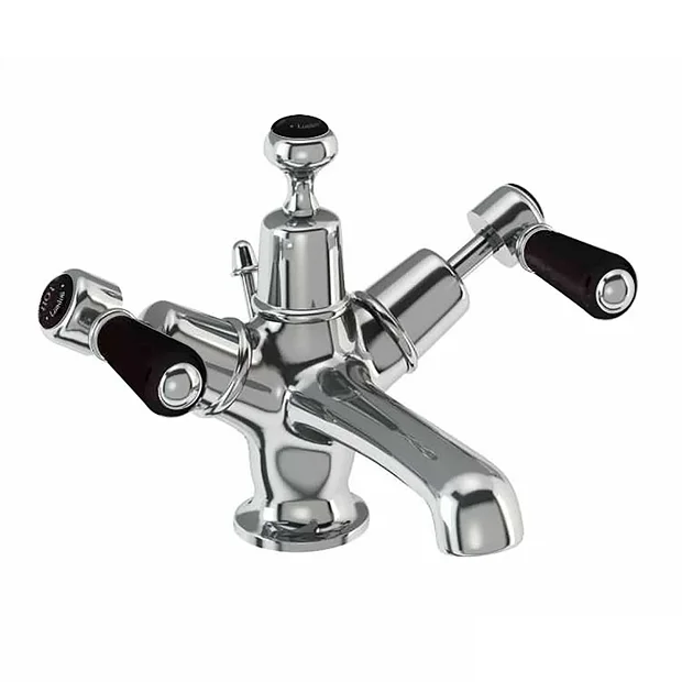 Urlington Bathroom Burlington Kensington Black Basin Mixer With Pop-up Waste 3 Urlington Bathroom Burlington Kensington Black Basin Mixer With Pop-up Waste